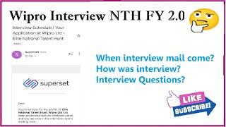 Wipro Elite NTH FY2.0 Interview Experience 2022| All Interview QuestionsWipro Interview Experience