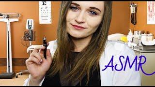 [ASMR] Health Exam with Eye Test & Ear Cleaning. Sleep Clinic: Medical RP (3Dio)