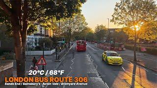 West London Bus Ride in 4K: Upper Deck POV on Bus Route 360 from Fulham to Acton Vale 