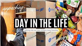 Unpacking + Settling into Our Home in Military Base Housing (military wife pcs moving vlogs)