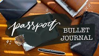 passport bullet journal flip through | how I use my traveler's notebook