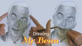 How To Draw Mr Bean | Easy Drawing Mr. Bean | Pencil Sketch Of MrBean Face | Urdha Arts