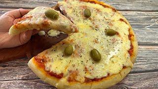 Masa de Pizza Sin Amasar ¡La mas Fácil y Deliciosa!