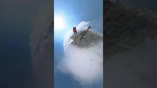 Challenging climb above the clouds on Ama Dablam in the Everest Region #everest #shorts #nepal