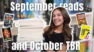 Everything I read in September & October TBR  | booktube