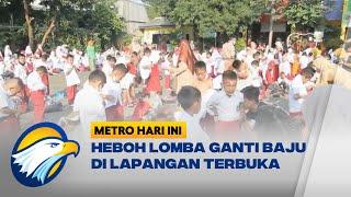 Bikin Heboh, MPLS SDN Uwung Jaya Diisi Lomba Ganti Baju di Tempat Terbuka