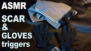 ASMR winter gloves & scarf smoothing triggers for sleeping No Talking