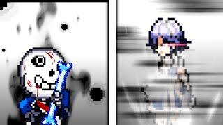 Last Breath Sans VS Sakuya - Sprite Animation