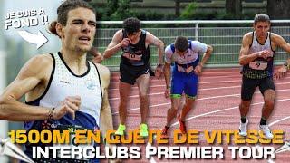 1500m - 1er tour des interclubs - La guerre contre un coureur de 800m !