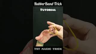 BEST Magic. Tutorial Put two Rubberbands together Trick. #shorts #magic #magictrick #trendingmagic