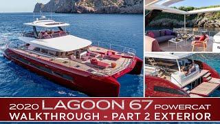 2020 Lagoon SIXTY 7 Power Catamaran In-Depth Walkthrough | PART 2: Exterior