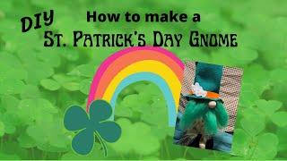 St Patrick's Day Gnome | DIY