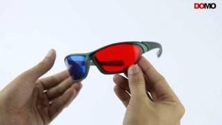 DOMO nHance RB560P Sports Anaglyph Passive Red & Blue 3D Glasses for Tablet, Magazine, TV & Cinema