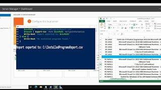 How to Create a Report of Installed Programs on all Domain Computers Using PowerShell To Excel