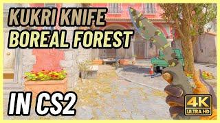  CS2 Kukri Knife Boreal Forest | CS2 Knife In-Game Showcase [4K]