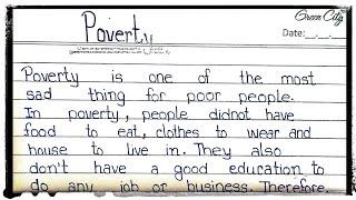 Essay on Poverty || 10 lines on Poverty || Poverty essay ||