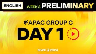 [ENGLISH] SWC2024 ASIA-PACIFIC Preliminary Group C Day 1 | Summoners War