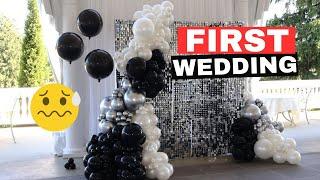 Nervous!!! First Wedding Setup | Balloon Garland Tutorial | How to | DIY