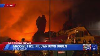 Massive fire in downtown Ogden