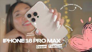 NEW iPhone 16 Pro Max Unboxing -Camera & Screen Protector Installation