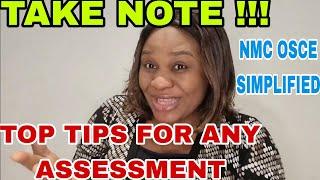 TOP TIPS ON A TO E ASSESSMENT  #NMC