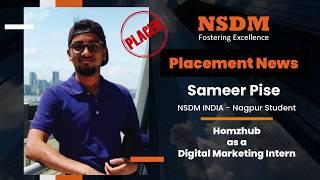 NSDM INDIA Placement News