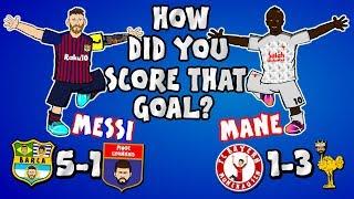 MESSI & MANE vs Lyon + Bayern! (Barca & Liverpool Champions League 2019 Parody Goals Highlights)