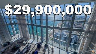 Inside a Billionaire's $29,900,000 Oceanfront PENTHOUSE!