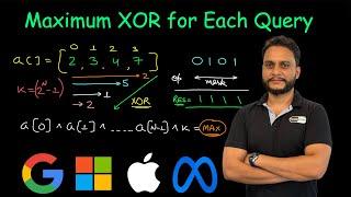 Maximum XOR for Each Query | Leetcode 1829