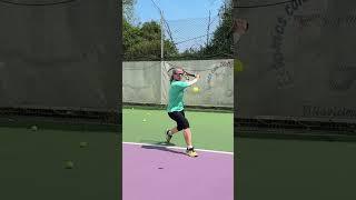 I love my backhand slice #tennis