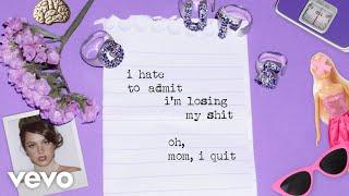 Olivia Rodrigo - mom, i quit (Lyric Video}