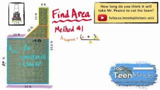 Mowing The Lawn SILENT SOLUTION - Composite Figures - Proportional Reasoning