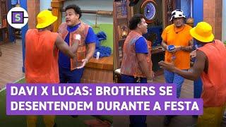 Lucas x Davi: O começo da briga durante a festa do BBB 24