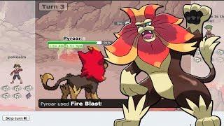 Pyroar doesn't mess around! [Pokemon X and Y]