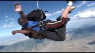 Derek jumps out of an airplane!