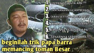 cara jitu mancing ikan toman besar