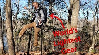 Winter Camping with Lightest Backpacking Gear in the World - Ultralight Backing Gear Review