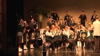 Scotland The Brave (Trad.) - Port of Napier Brass Band w/ Drones & Sticks Pipe Band