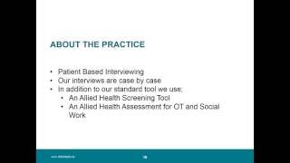 Health Links -  Community of Practice: Coordinated Care Planning Series - Interviewing the Patient