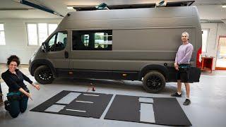 Installing DREAM Van Build Ceiling! Our Modern Campervan Conversion continues… 