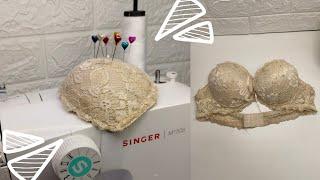 Very Easy | 5 minutes pin cushion from old bra, real quick!!