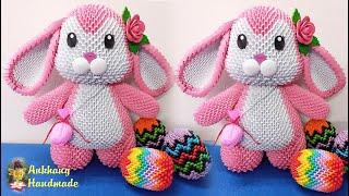 3d origami Easter bunny |  paper Easter bunny  , Easter decoration