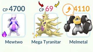 using 69CP MEGA TYRANITAR in Master League (Pokemon GO)