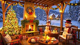 Beautiful Instrumental Christmas Music FireplaceChristmas Background Music  Christmas Ambience