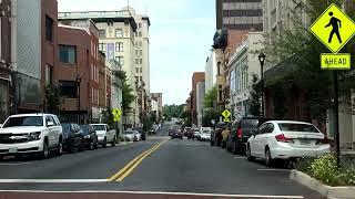 Driving through downtown Lynchburg, VA north/westbound