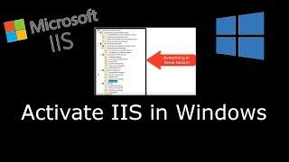 Activate IIS on Windows