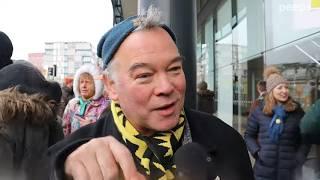 Stewart Lee on The Observer picket line