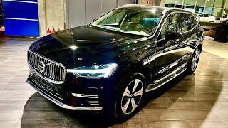 Volvo XC60 T6 Plug-in hybrid Plus Bright with Running Boards | Onyx Black | Blond Leather interior