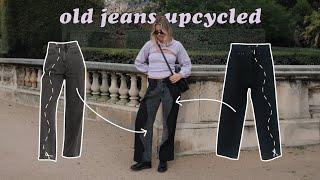 DIY // Let's upcycle my dream wavy jeans - how to upsize old pants