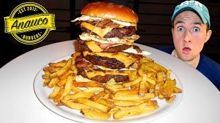 Anauco's BIG BURGER CHALLENGE in Madrid, Spain!!